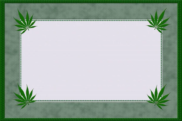 Материальная рамка марихуаны — стоковое фото