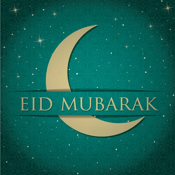 Blessed Eid card — Φωτογραφία Αρχείου