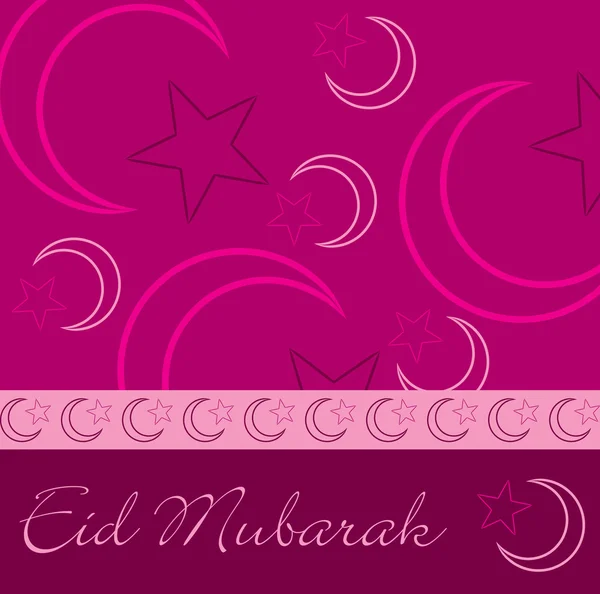 Blessed Eid greeting card — Stok fotoğraf