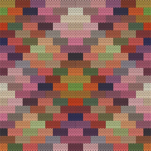 Patrón abstracto - tejer colorido — Vector de stock