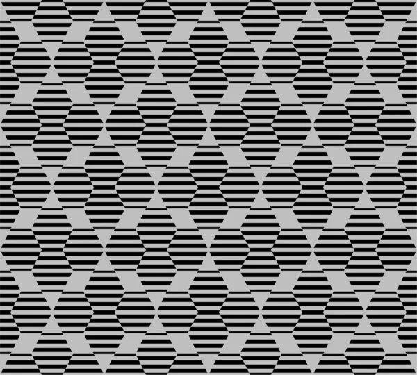 육각형 원활한 패턴 라인 — 스톡 벡터