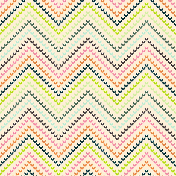 Zigzag pattern in warm color — Stock Vector