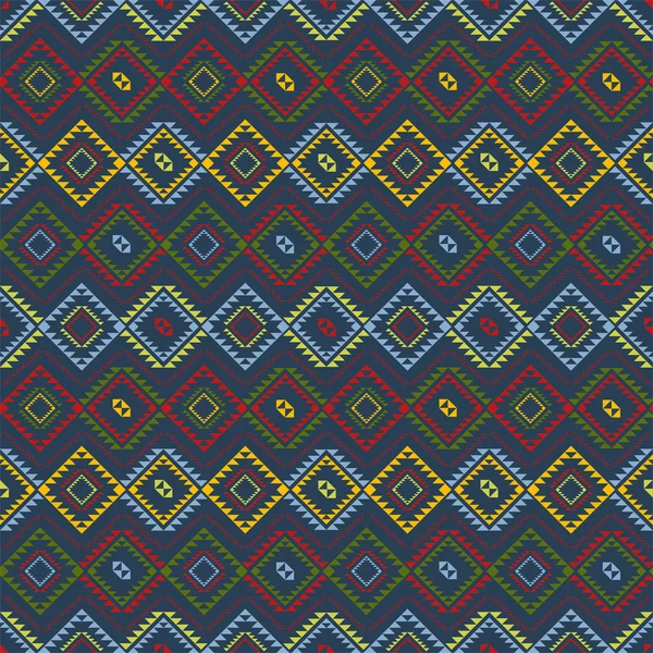 Etniskt färgade mönster — Stock vektor