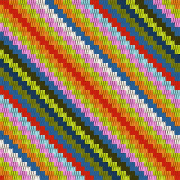 Patrón colorido con zig zag de punto — Archivo Imágenes Vectoriales