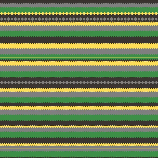 Modèle avec zig zag coloré vert — Image vectorielle