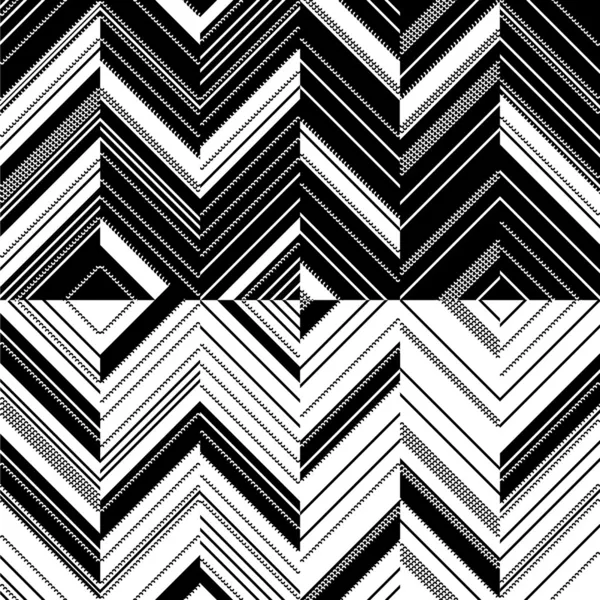 Zigzag patroon in spiegel — Stockvector