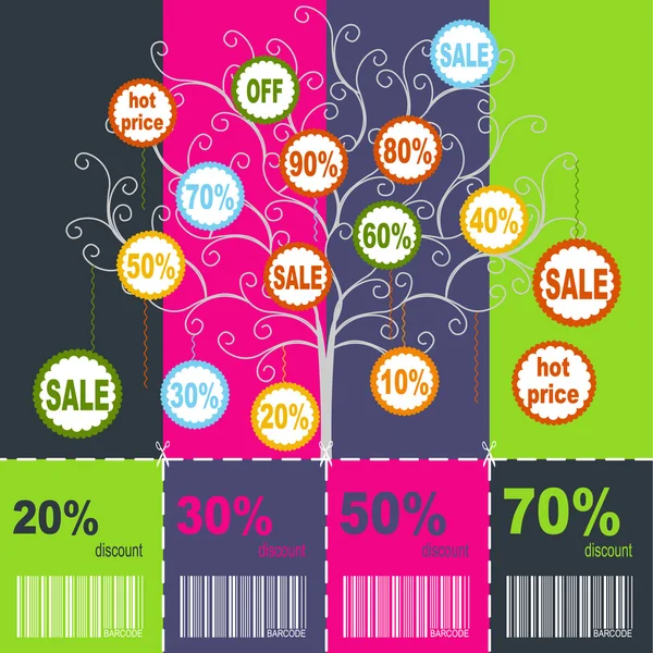 Sale coupons — Stock Vector