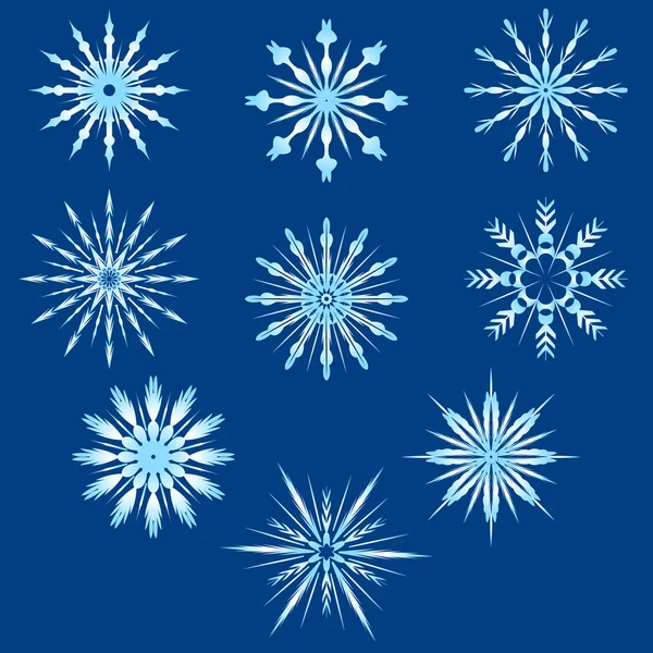 Abstract snowflake winter — Stock Vector