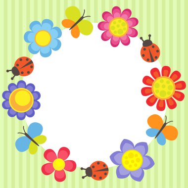 Flower frame clipart