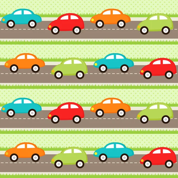 Cars pattern — Stock Vector