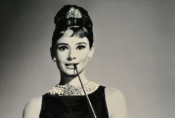 Audrey Hepburn Przewodniczący — Zdjęcie stockowe