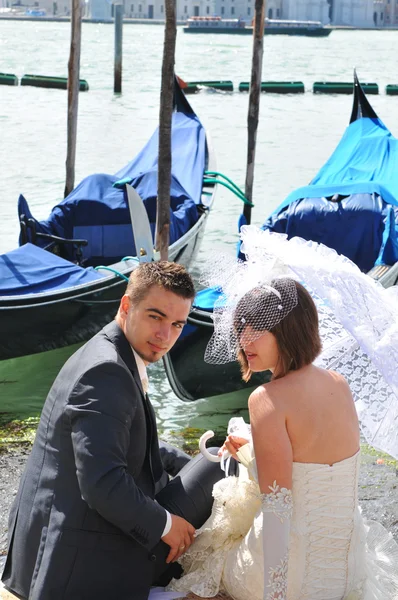 Медовый месяц в Венеции — стоковое фото