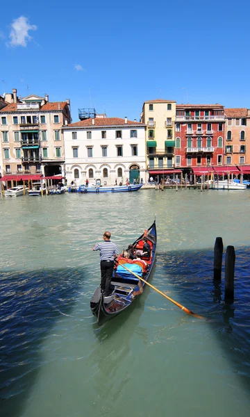Gondola Velencében, Olaszország — Stock Fotó