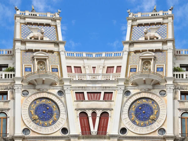 Clock Tower, Velence, Olaszország — Stock Fotó