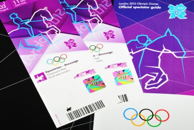 London 2012 tickets clipart