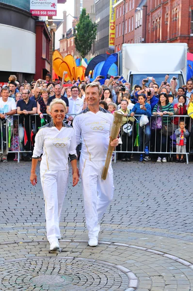 London 2012 Olympic torch relay — Stock Photo, Image