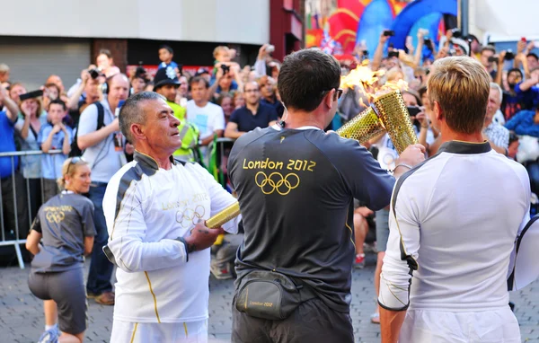 Relay Obor Olimpiade London 2012 — Stok Foto