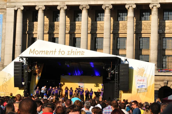 Londra 2012 Olympic Torch Relay concerto — Foto Stock