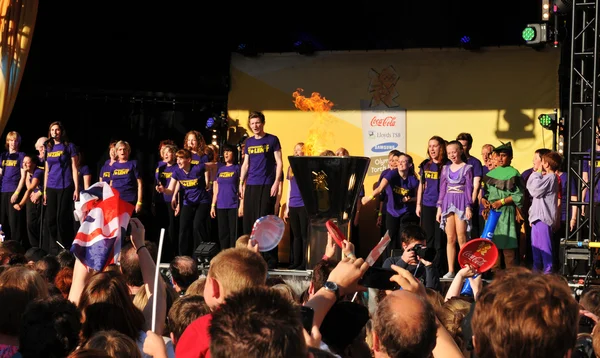 Londra 2012 Olympic Torch Relay concerto — Foto Stock