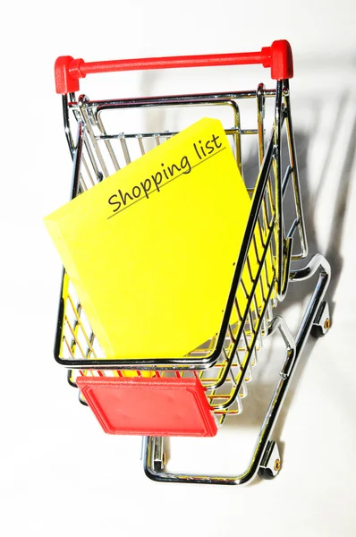 Shopping list — Stockfoto