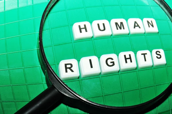 Focus on human rights — Stock Photo, Image