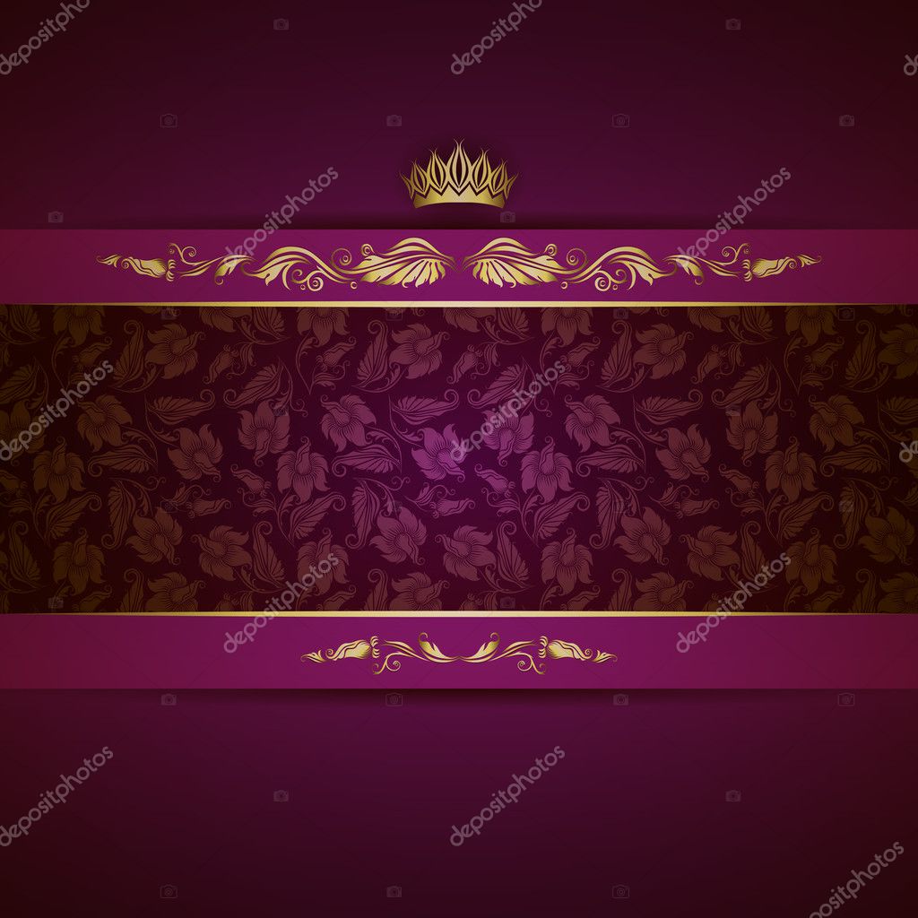 Purple and gold background Vector Art Stock Images | Depositphotos