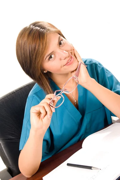 genç doktor doktor gülümsemek