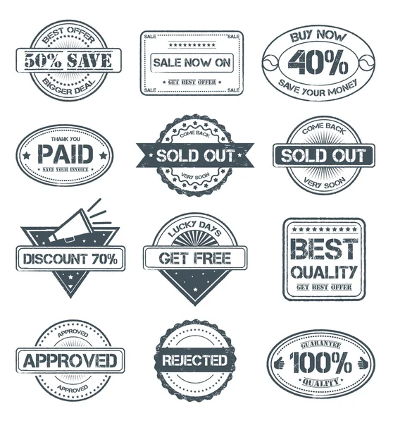 Selling Grunge Stamps — Stock Vector