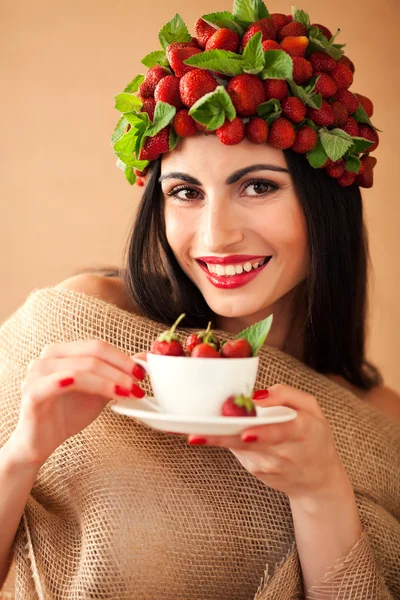 Chica fresa — Foto de Stock