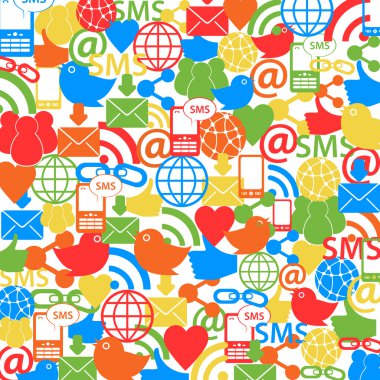 Social network background clipart