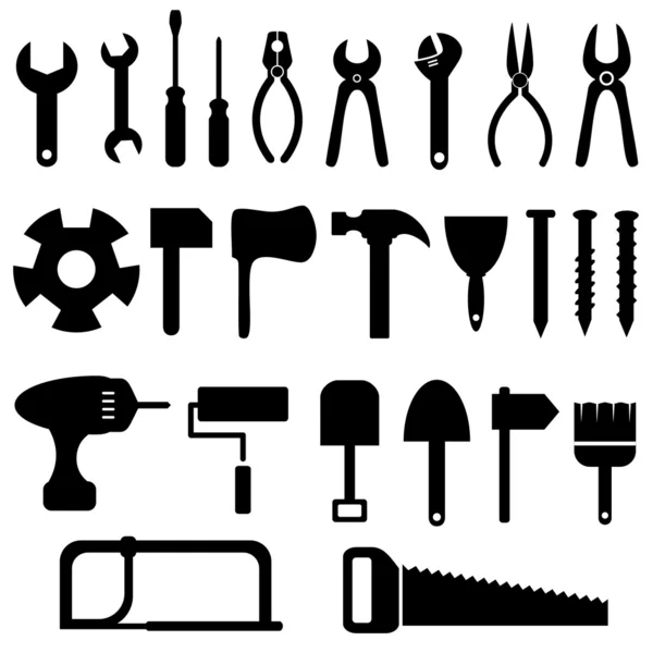 Conjunto de ícones ferramentas —  Vetores de Stock