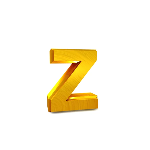 Сияющий золотой 3D алфавит — стоковое фото