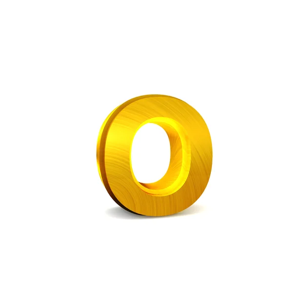 Zářící zlato 3d abeceda — Stock fotografie