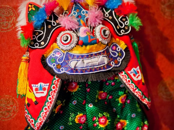 Dragón chino colorido de la marioneta del recuerdo Beijing, China — Foto de Stock