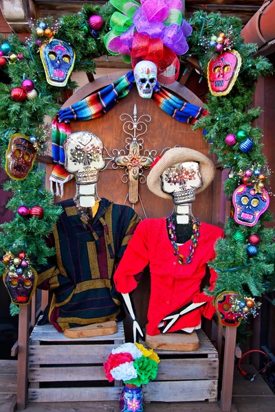 Meksykańskie zmarłych Boże Narodzenie dekoracje stary san diego w Kalifornii miasto — Zdjęcie stockowe
