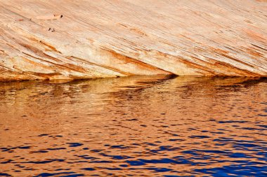 antilop Kanyonu yansıma soyut lake powell arizona yuvası