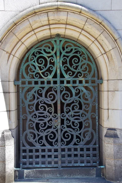 Yale universiteit deuropening iron gate — Stockfoto