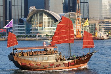 Chinese sailing ship clipart