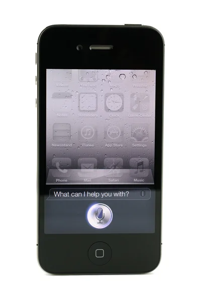 Apple iphone 4s Siri — Φωτογραφία Αρχείου