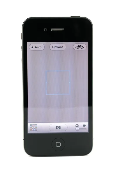 Apple iphone 4s aparat fotograficzny ekranu — Zdjęcie stockowe