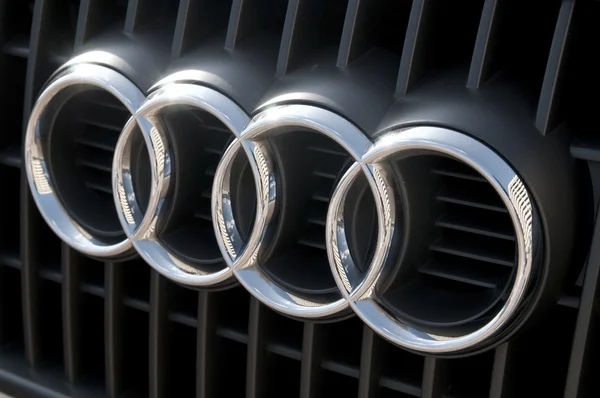 Audi logotyp Stockfoto