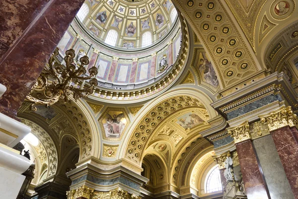 Szent István-Bazilika, a belső panoráma — Stock Fotó