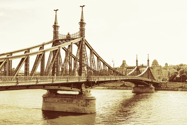 Jembatan kebebasan dalam budapest — Stok Foto
