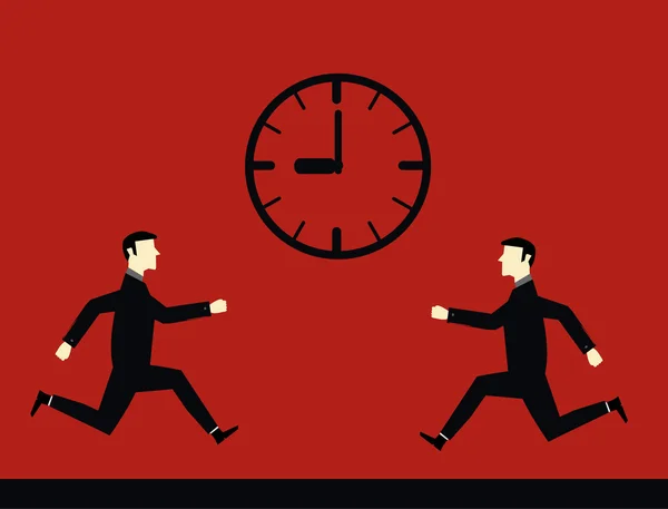 Businessman Deadline Time — Stock Vector