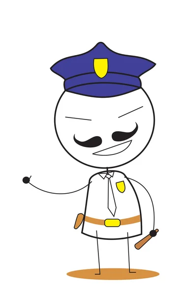 警察のベクトル — ストックベクタ