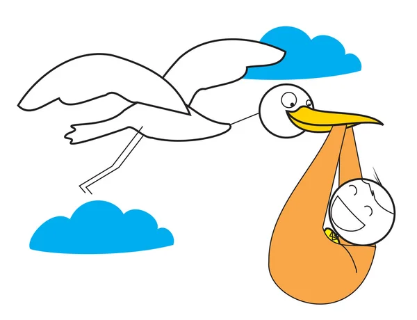 Grue bébé — Image vectorielle