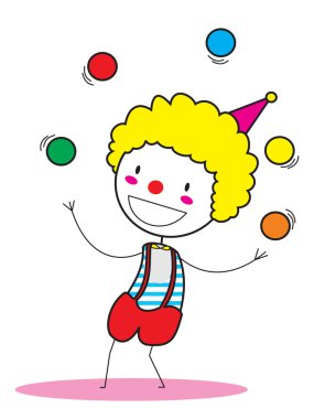 Clown vector clipart