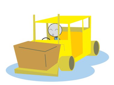 adam sürücü forklift