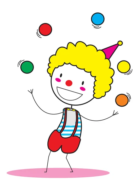 Vecteur clown — Image vectorielle