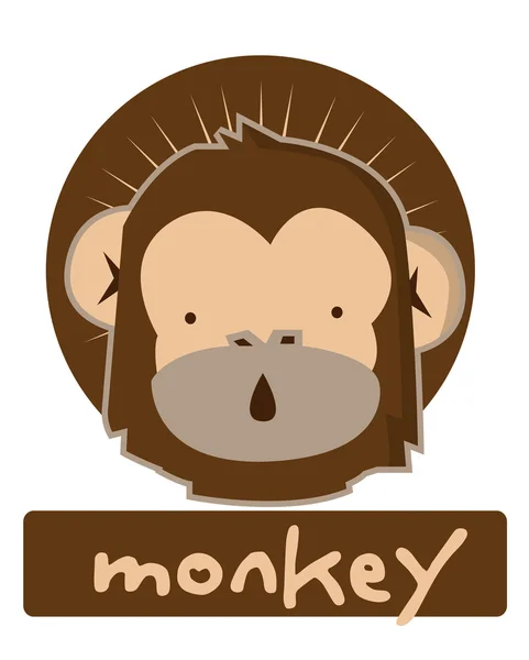 Macaco. — Vetor de Stock